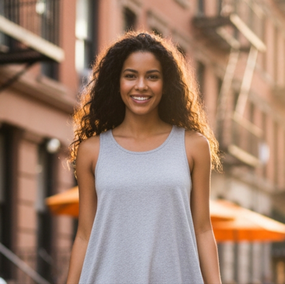 Onko Gray Tank Top - Picture 1 of 8